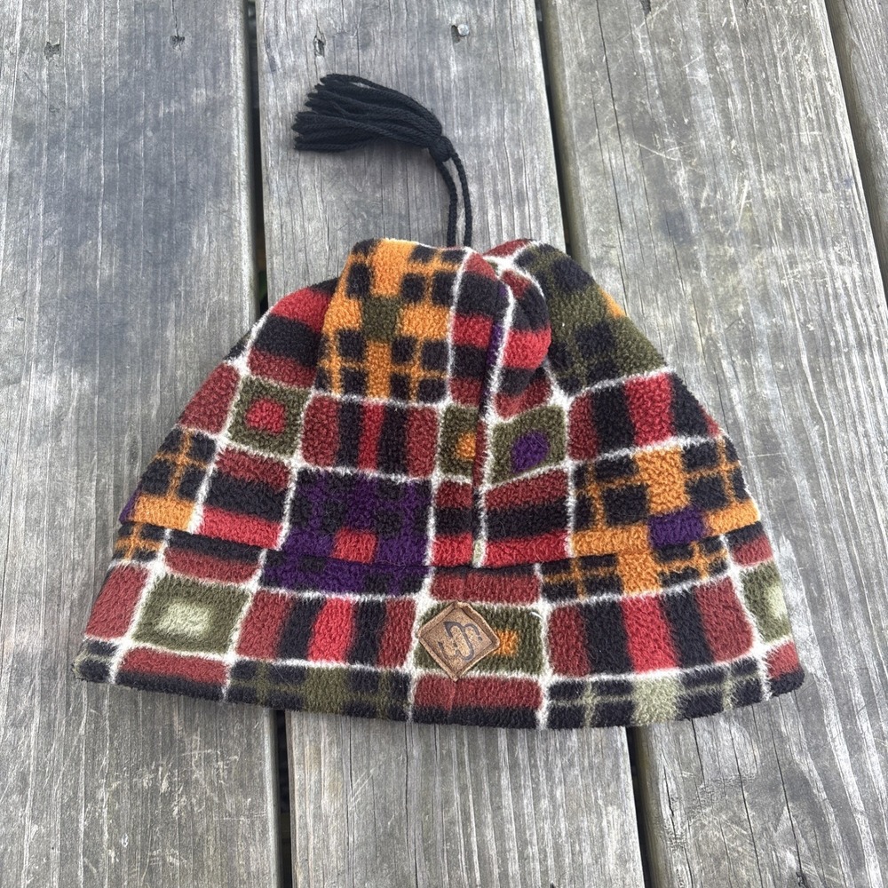 Vintage Murray Merkley 80s 90s Nordic Fleece Toronto Ski Hat Tassel Beanie
